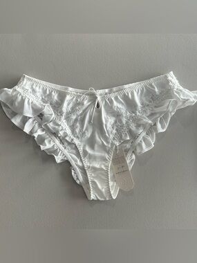 For love & lemons butterfly lace ruffle cheeky panty